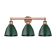 A thumbnail of the Innovations Lighting 616-3W-12-26 Plymouth Dome Vanity Antique Copper / Green