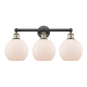 A thumbnail of the Innovations Lighting 616-3W-13-26 Athens Vanity Black Antique Brass / Matte White