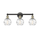 A thumbnail of the Innovations Lighting 616-3W-11-24 Athens Vanity Black Antique Brass / Clear Deco Swirl