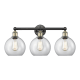 A thumbnail of the Innovations Lighting 616-3W-13-26 Athens Vanity Black Antique Brass / Clear