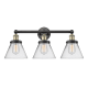 A thumbnail of the Innovations Lighting 616-3W-12-26 Cone Vanity Black Antique Brass / Clear