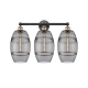 A thumbnail of the Innovations Lighting 616-3W 12 26 Vaz Vanity Black Antique Brass / Light Smoke