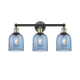 A thumbnail of the Innovations Lighting 616-3W 12 24 Bella Vanity Black Antique Brass / Princess Blue