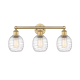 A thumbnail of the Innovations Lighting 616-3W-12-24 Belfast Vanity Brushed Brass / Deco Swirl