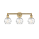 A thumbnail of the Innovations Lighting 616-3W-11-24 Athens Vanity Brushed Brass / Clear Deco Swirl