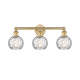 A thumbnail of the Innovations Lighting 616-3W-11-24 Athens Vanity Brushed Brass / Clear Water Glass