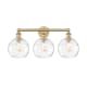 A thumbnail of the Innovations Lighting 616-3W-13-26 Athens Vanity Brushed Brass / Clear Water Glass