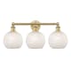 A thumbnail of the Innovations Lighting 616-3W 12 26 White Mouchette Vanity Brushed Brass