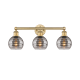 A thumbnail of the Innovations Lighting 616-3W 10 24 Rochester Vanity Brushed Brass / Light Smoke