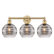 A thumbnail of the Innovations Lighting 616-3W 12 26 Rochester Vanity Brushed Brass / Light Smoke