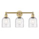 A thumbnail of the Innovations Lighting 616-3W 12 24 Bella Vanity Brushed Brass / Seedy