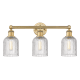 A thumbnail of the Innovations Lighting 616-3W 11 23 Bridal Veil Vanity Brushed Brass