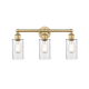 A thumbnail of the Innovations Lighting 616-3W-12-22 Clymer Vanity Brushed Brass / Clear