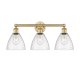 A thumbnail of the Innovations Lighting 616-3W-12-26 Bristol Glass Vanity Brushed Brass / Seedy