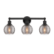 A thumbnail of the Innovations Lighting 616-3W 10 24 Athens Deco Swirl Vanity Matte Black / Light Smoke Deco Swirl