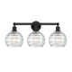 A thumbnail of the Innovations Lighting 616-3W-13-26 Athens Vanity Matte Black / Clear Deco Swirl