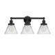 A thumbnail of the Innovations Lighting 616-3W-12-26 Cone Vanity Matte Black / Clear