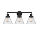 A thumbnail of the Innovations Lighting 616-3W-12-26 Cone Vanity Matte Black / Seedy