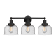 A thumbnail of the Innovations Lighting 616-3W-10-25-L Bell Vanity Matte Black / Seedy