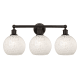 A thumbnail of the Innovations Lighting 616-3W 12 26 White Mouchette Vanity Oil Rubbed Bronze