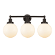 A thumbnail of the Innovations Lighting 616-3W-10-25-L Beacon Vanity Oil Rubbed Bronze / Matte White