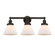 A thumbnail of the Innovations Lighting 616-3W-12-26 Cone Vanity Oil Rubbed Bronze / Matte White