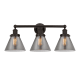 A thumbnail of the Innovations Lighting 616-3W-12-26 Cone Vanity Oil Rubbed Bronze / Plated Smoke