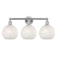 A thumbnail of the Innovations Lighting 616-3W 12 26 White Mouchette Vanity Polished Chrome