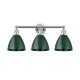 A thumbnail of the Innovations Lighting 616-3W-12-26 Plymouth Dome Vanity Polished Chrome / Green