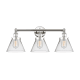 A thumbnail of the Innovations Lighting 616-3W-12-26 Cone Vanity Polished Nickel / Clear