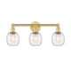 A thumbnail of the Innovations Lighting 616-3W-12-24 Belfast Vanity Satin Gold / Deco Swirl