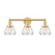 A thumbnail of the Innovations Lighting 616-3W-10-25 Fulton Vanity Satin Gold / Clear