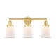 A thumbnail of the Innovations Lighting 616-3W-13-24 Canton Vanity Satin Gold / Matte White