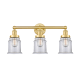 A thumbnail of the Innovations Lighting 616-3W-13-24 Canton Vanity Satin Gold / Clear