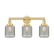 A thumbnail of the Innovations Lighting 616-3W-12-24 Stanton Vanity Satin Gold / Clear Wire Mesh