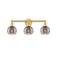 A thumbnail of the Innovations Lighting 616-3W 10 24 Rochester Vanity Satin Gold / Light Smoke