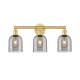 A thumbnail of the Innovations Lighting 616-3W 12 24 Bella Vanity Satin Gold / Light Smoke