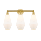 A thumbnail of the Innovations Lighting 616-3W-17-25 Cindyrella Vanity Satin Gold / Cased Matte White