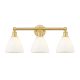 A thumbnail of the Innovations Lighting 616-3W-12-26 Bristol Glass Vanity Satin Gold / Matte White