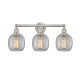 A thumbnail of the Innovations Lighting 616-3W-12-24 Belfast Vanity Brushed Satin Nickel / Clear Crackle