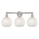 A thumbnail of the Innovations Lighting 616-3W 12 26 White Mouchette Vanity Satin Nickel