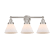 A thumbnail of the Innovations Lighting 616-3W-12-26 Cone Vanity Brushed Satin Nickel / Matte White