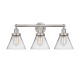 A thumbnail of the Innovations Lighting 616-3W-12-26 Cone Vanity Brushed Satin Nickel / Clear