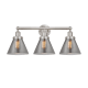 A thumbnail of the Innovations Lighting 616-3W-12-26 Cone Vanity Brushed Satin Nickel / Plated Smoke