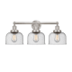 A thumbnail of the Innovations Lighting 616-3W-10-25-L Bell Vanity Brushed Satin Nickel / Seedy