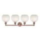 A thumbnail of the Innovations Lighting 616-4W 12 35 White Mouchette Vanity Alternate Image