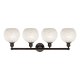 A thumbnail of the Innovations Lighting 616-4W 12 35 White Mouchette Vanity Alternate Image