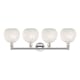 A thumbnail of the Innovations Lighting 616-4W 12 35 White Mouchette Vanity Alternate Image