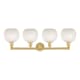 A thumbnail of the Innovations Lighting 616-4W 12 35 White Mouchette Vanity Alternate Image