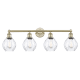 A thumbnail of the Innovations Lighting 616-4W-11-33 Waverly Vanity Antique Brass / Clear